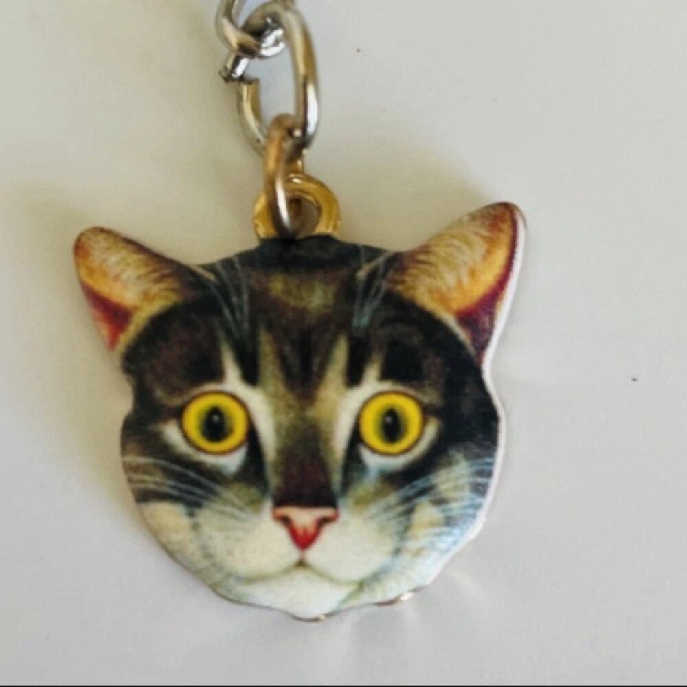 Eyed Kitty Cat Keychain